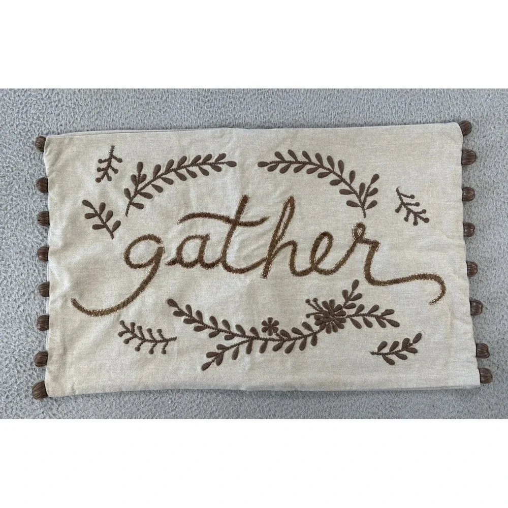 Pottery Barn Gather Lumbar‎ Pillow Cover 16 x 26